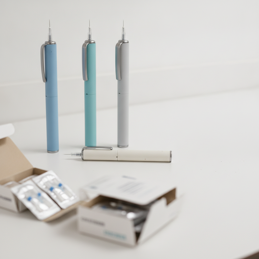 Branded GLP-1 injection pens — Ozempic, Wegovy, Mounjaro, and Zepbound — driving sustained 4 mm pen needle demand in outpatient practices